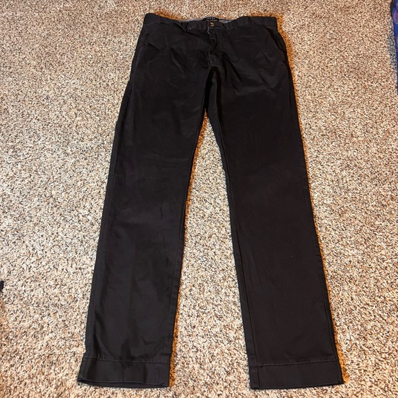 JACHS Black Chino Pants Everyday‎ Classics Bowie Fit Size 34 - Picture 1 of 7